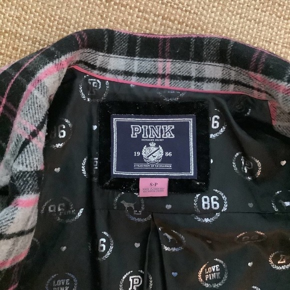 VS PINK Wool Pea Coat Size Small - Picture 4 of 10